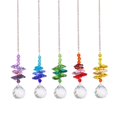 thumbnail image 1 of 5pcs Crystal Wind Chime Outdoor Light Catching Pendant Home Decor Hanging Ornaments, 1 of 9