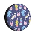 thumbnail image 1 of Fotbe Cartoon Rabbit Funda de Llanta de Repuesto con Estampado, Engrosada, Ajuste Universal para Jeep, Remolque, RV, SUV, Camión-16 inch, 1 of 6