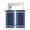 Blue, variant on Modern Minimalist Styles Curtains 45 Inch Length, Sheer Curtains for Bedroom Living Room Window Rose Grid Lines Pattern Rod Pocket Voile Drapes Kitchen Curtains Small Half Window 42"x45" 2 Panels