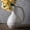 Big Handle - White, variant on Brown Ceramic Vase with Big Handles, Modern Farmhouse Decor, Rustic Pottery for Flowers, Decorative Terracotta Centerpiece for Dining Table