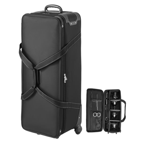 VEVOR Studio Equipment Trolley Case 39.37 x 14.96 x 12.60 in Rolling Camera Carry Bag