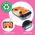 thumbnail image 2 of ZIPIT: Recycled Plastic Pencil Box - Kitty - Large Capacity Case, Animal Character Stationery Organizer, School Supplies-Toy Holder, Snap Close, Kids, 2 of 10