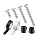 thumbnail image 5 of Color Guard Weight Anchor Ajuste de de servicio pesado Capa de Pole Protector Desgaste Resistente Servido 2 PCS Cinta de guardia, 5 of 8