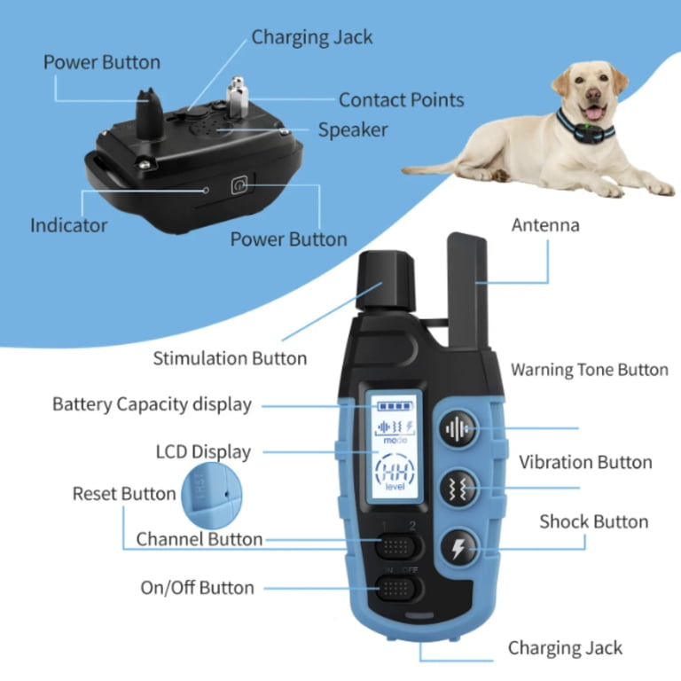 Shock Collar for Training Dogs with Remote, 3300ft Range, Beep Vibration  and Static Modes, Waterproof and Rechargeable, Fits Dogs 5 to 150 lbs,  VALLARY - Walmart.com
