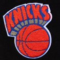 thumbnail image 5 of Men's Mitchell & Ness  Black New York Knicks Hardwood Classics Blackout Collection Full-Snap Varsity Jacket, 5 of 7
