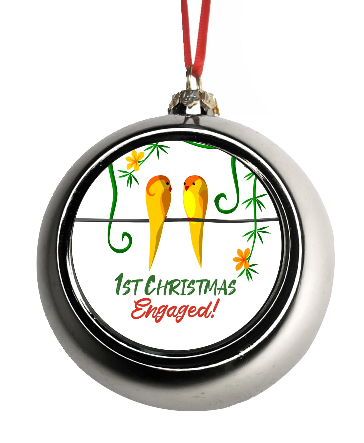 We're Engaged Ornament Engagement Christmas Tree Ornament Christmas