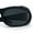 Matte Black - Black, variant on Mens Classic 90s Oval Cropped Bottom Wrap Around Sport Plastic Sunglasses Green - Black
