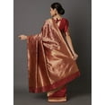 thumbnail image 3 of Maroon & Gold-Toned Silk Blend Woven Design Kanjeevaram Saree - 11254534, 3 of 5