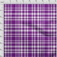 thumbnail image 4 of oneOone Polyester Spandex Purple Fabric Check Quilting Supplies Print Sewing Fabric By The Yard 56 Inch Wide, 4 of 4