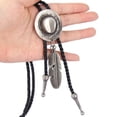 thumbnail image 2 of Western Cowboy Rodeo Bolo Tie De Hombre De Moda Con Colgante De De Sombrero - Plata antigua Sunnimix Western Bolo Tie Necklace, 2 of 7