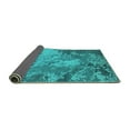 thumbnail image 2 of Ahgly Company Indoor Round Oriental Turquoise Blue Industrial Area Rugs, 8' Round, 2 of 4