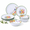 Spring Flower, variant on 12-piece Dinnerware - Sunflower Bird Plates And Set