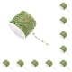 thumbnail image 3 of Wosthever Cadena a granel de cuentas de esmalte de colores para la fabricación de joyas cadena de cuentas Simple de acero inoxidable resistente Oro+Verde 10Conjunto, 3 of 6