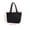 Black, variant on Quilted Nylon Tote Bag for Women Lightweight Puffer Shoulder Handbag, Large Capacity Zipper Closure, Water-Resistant Design