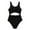 Black, variant on Girls Swimsuits Solid Girls Swimsuit One Piece Teen Bikini for Teens 13-14 Years Girls Fashion