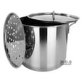 thumbnail image 7 of Stock Pot Stainless Steel 40QT Lid Steamer Pot Brew Vaporera Kettle Tamales New 10Ga, 7 of 7