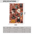 thumbnail image 4 of Bandera de jardín con diseño de calabaza de Halloween, bandera vertical de doble cara, resistente a la intemperie, decoración para el hogar, exterior, porche, patio, casa de campo, césped, 31,7 x, 4 of 5