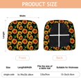 thumbnail image 3 of Black Sunflower Seat Covers for Dining Room Chairs Set Of 4,Stretch Printed Washable Chair Seat Cover with Elastic Ties and Button,Removable Waterproof Couch Cushion Covers, 3 of 6