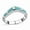 Kingman Turquoise, variant on Blue Turquoise Band Ring for Women, 925 Sterling Silver Size 6