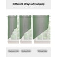 thumbnail image 4 of Green Grey Ombre Swag Valances for Windows, Modern Gradient Abstract Art Rod Pocket Sheer Valances for Small Windows, Swag Toppers Light Filtering for Kitchen Living Room 2 Panels 36''x36'', 4 of 6