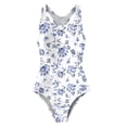 thumbnail image 5 of Shadoumai One Piece Swimsuit for Girls 14-16 Sheer Mesh Girls Swimwear Tankini Lightweight Cute Floral Print Bathing Suit Beach Swimwear Cutout Adjustable Straps, 5 of 5