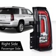 thumbnail image 4 of LED BAR Tail Light Fit for GMC Yukon/Yukon XL 2019-2020/GMC Yukon/Yukon XL 2015-2018 (Denali, SLE, SLT) Brake light Lamp Tail lamp 84536243 GM2801268C, 4 of 10