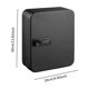 thumbnail image 3 of Caja de almacenamiento de llaves con cerradura de código, armario para llaves con cerradura, organizador de utilidad negro, armario para llaves, acces 72 tarjetas clave, 3 of 8