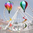 thumbnail image 6 of HOMEMAXS Rainbow Hot Air Balloon Wind Spinner with Rotating Sequins for Outdoor Decor Plastic Lightweight Portable, 6 of 6