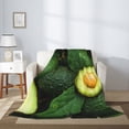 thumbnail image 2 of Sikiie Fresh Avocados Cozy Flannel Fleece Throw Blanket: Lightweight & Thick for All Seasons - Perfect for Women, Men, & Kids"80"x60", 2 of 6
