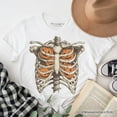 thumbnail image 6 of Ribcage Pumpkins T-Shirt, Retro Skeleton Halloween Tee for Spooky Season, 6 of 6