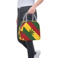 thumbnail image 7 of Insulated Lunch Tote Bag Jamaican-Flag-Leaf Lunch Bag for Women Men Light Grey, 7 of 7