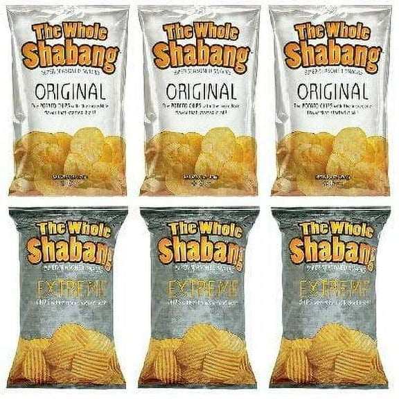 The Whole Shabang Chips Mix – 6 Pack (6 oz Bags) – Original & Extreme Flavors