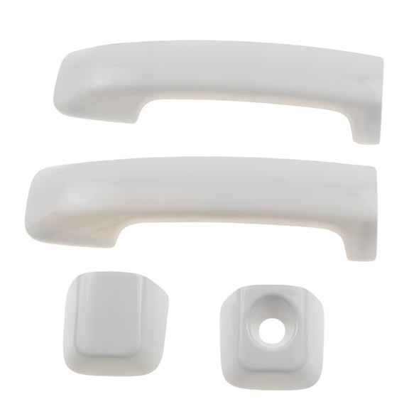 Left & Right Front Door Handle Cover Super White for 2007-2021 Tundra Toyota