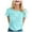 Sky Blue, variant on TSADFHJI Turtle Neck Tops for Women Ladies' Stylish You'Re Pointless T Shirt with Round Neck and Short Sleeves Xl Rose Gold