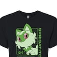 thumbnail image 3 of Pokémon - Sprigatito Stats - Juniors Cropped Cotton Blend T-Shirt, 3 of 5