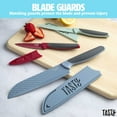 thumbnail image 7 of Tasty 3 Piece Cutlery Knife Set with Diamond Texture Blades, Includes Blade Guards, 7 of 7