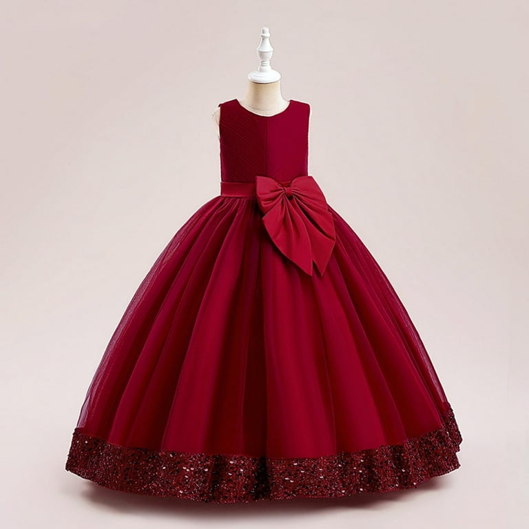 LUOGENLI Graduation Dresses for Girls 12-14 Long New Middle And Big  Children's Princess Dress Dress Long Mesh Tutu Dress Girl Performance Piano  Dress Girls Dresses Size 14-16 Red 13-14 Years - Walmart.com