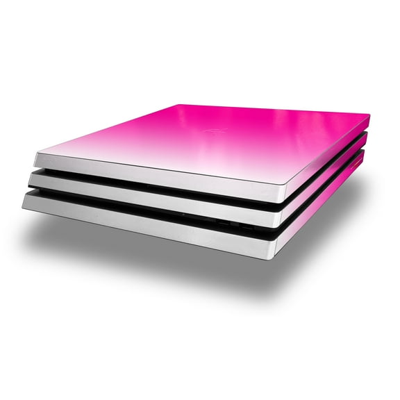 WraptorSkinz PS4 Pro Skin Wrap Smooth Fades White Hot Pink - Decal Style Skin fits Sony PlayStation 4 Pro Console
