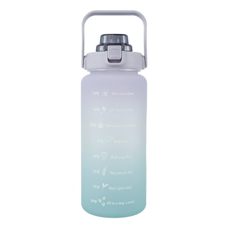 

Water Bottle 2000ml Motivational Sport Water Drinking Bottle 1-Click Open BPA Free Tritan Water Bottle for Kids Adults Gym Yoga Fitness School Camping Purple
