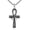 Eye of Horus-02, variant on Ankh Cross Necklace 925 Sterling Silver Crushed Abalone Cross Pendant Egyptian Religious Faith Crucifix Protection Jewelry for Men Women