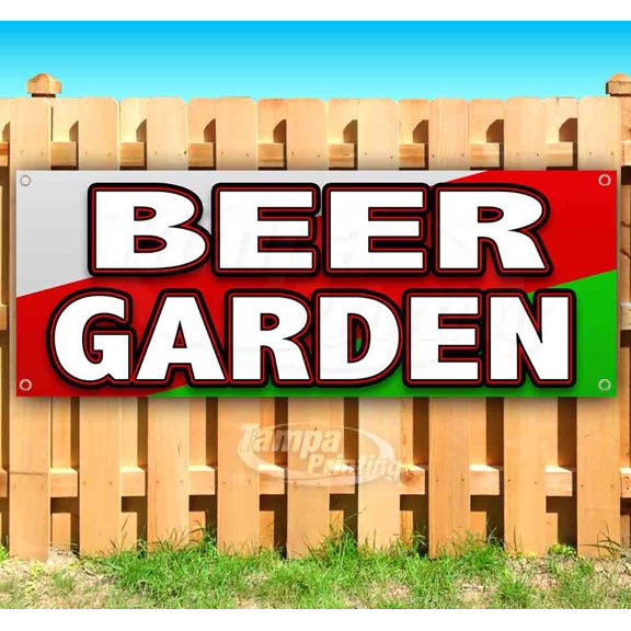 Beer Garden 13 oz Vinyl Banner With Metal Grommets