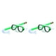 thumbnail image 3 of Greeniant Protector facial de plástico para niños, portátil, reutilizable, ajustable, exterior, deporte, piscina, protector facial con tubo de Verde 2Conjunto, 3 of 6