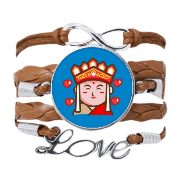 Viaje de monjes Pulsera de cuero Negro trenzado pulsera de cuerda de amor Unbranded M