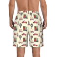 thumbnail image 3 of KLL Retro Steampunk Vehicle1 Men's Casual Summer Beach Shorts Hawaiian Shorts with Pockets-XX-Large, 3 of 5