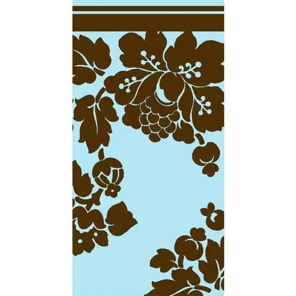 PURELY- Damask Floral Pattern Flower Garden Theme Party Decoration Plastic Tablecover