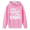thumbnail image 4 of Sudadera con capucha y estampado de corazón de San Valentín, sudadera de manga larga para niños y niñas, chaqueta para niñas de talla mediana y grande., 4 of 7