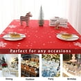thumbnail image 5 of Rectangle Snowflake Christmas Tablecloth - Xmas Ombre Table Cloth Waterproof and Washable Holiday Decorative Table Cover for Outdoor, Indoor Party Kitchen Dining Room, 60 x 84 Inch, 160GSM, 5 of 5