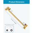 thumbnail image 4 of Brazo de extensión de cabezal de ducha ajustable extralargo de 15 pulgadas con tornillo de fijación de bloqueo Lluvia cantante Ángulo de latón Altura ajustable Fácil de instalar Compatible con conecto, 4 of 5