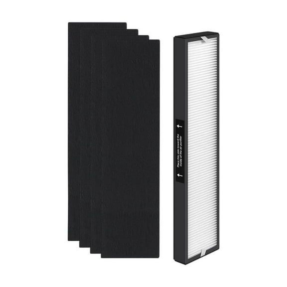 Nispira 182550 Filter Replacement Compatible with Bionaire BAP536UV-U Holmes HAP537UV / 2141139 Air Purifier, 1 Set. (1) HEPA   (4) Activated Carbon Pre Filters