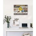 thumbnail image 2 of In This Office Sunflower Inspirational Decor Wall Art Teamwork Motivational Quotes Floral Pictures Wall Decor We are A Team Positive Canvas Painting Prints Modern Artwork Framed for Office 16"x12", 2 of 6